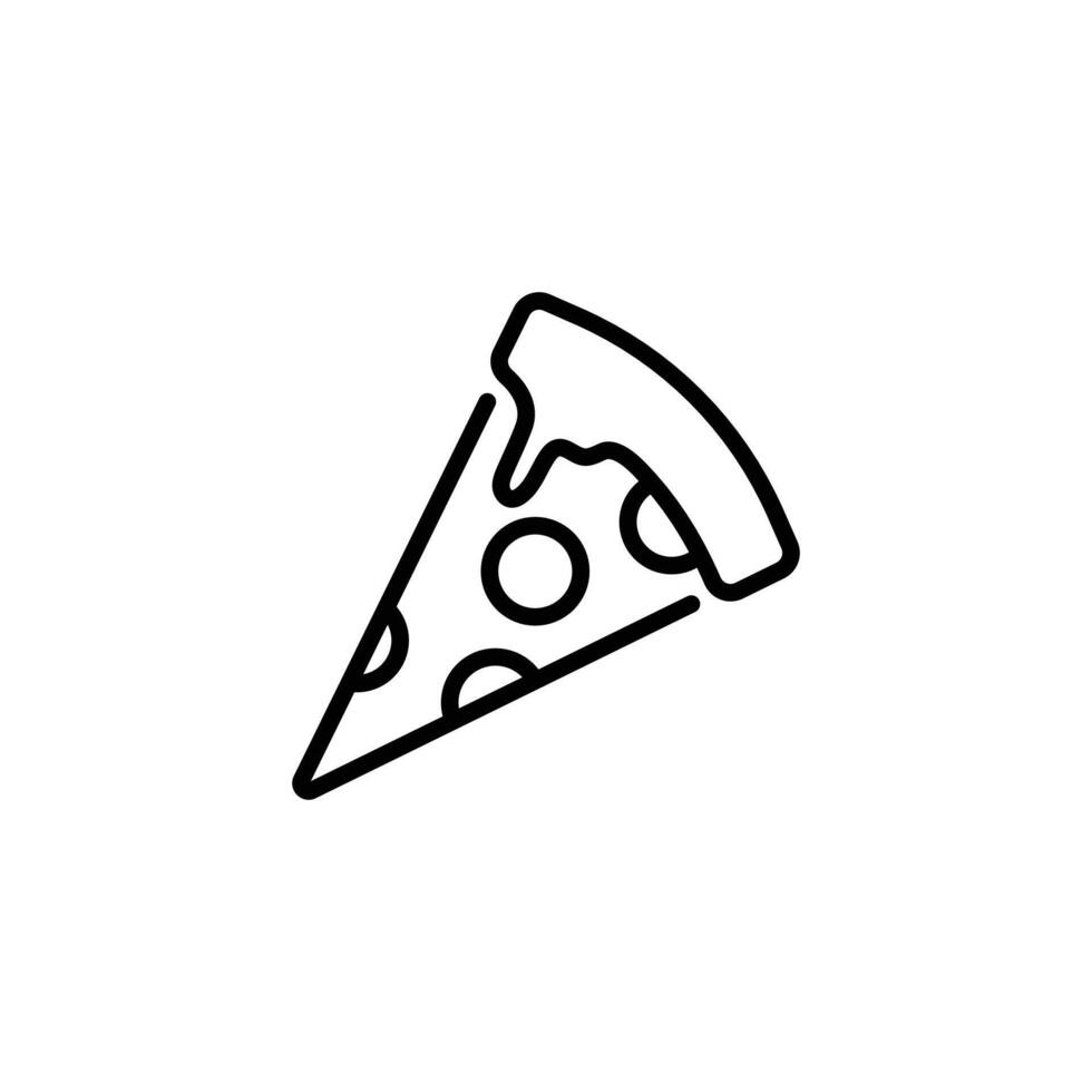 icono de servicio de entrega de pizza vector