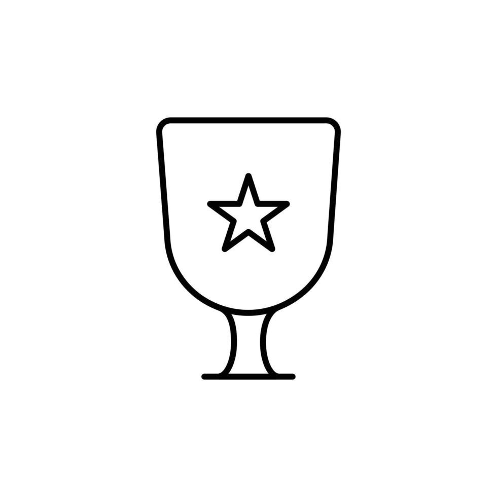 a trophy. an icon related to victory, awarding, rating, etc. editable element for ui ux website or mobile application. vector