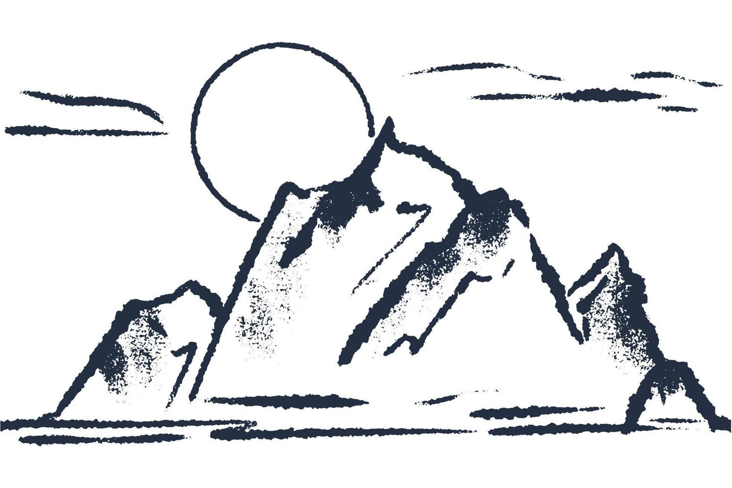 Ilustración de vector de fondo de montañas