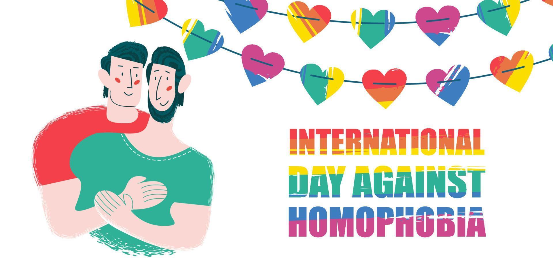 International day against homophobia. Vector illustration.