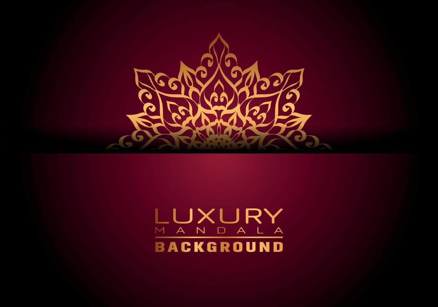 Fondo de logotipo de mandala ornamental de lujo, estilo arabesco. vector