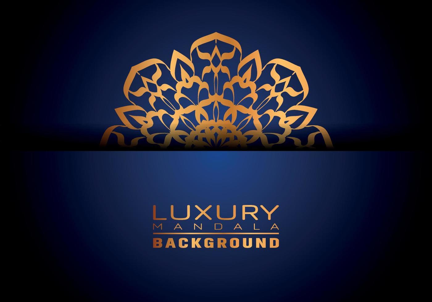 Fondo de logotipo de mandala ornamental de lujo, estilo arabesco. vector