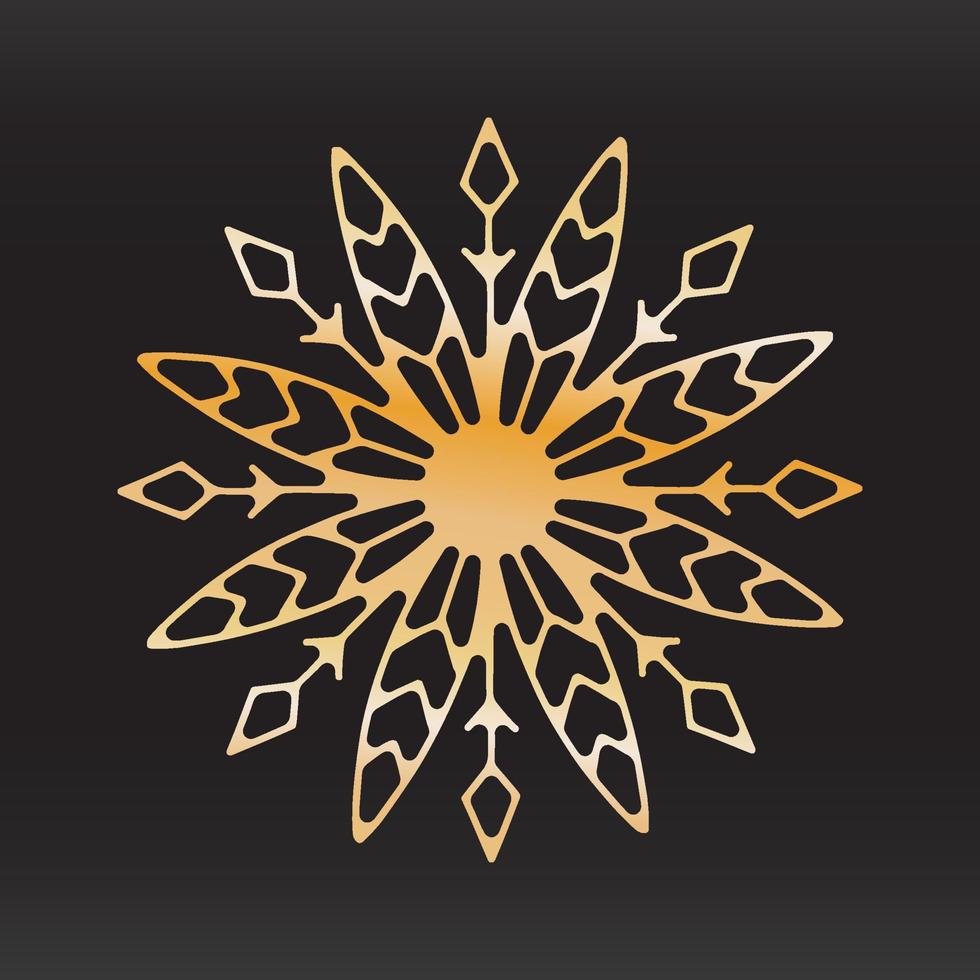 unique snowflake christmas vector design for brochure banner card sticker