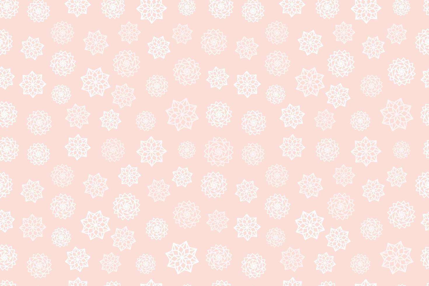 snow flake Christmas seamless pattern delicate dusty color vector