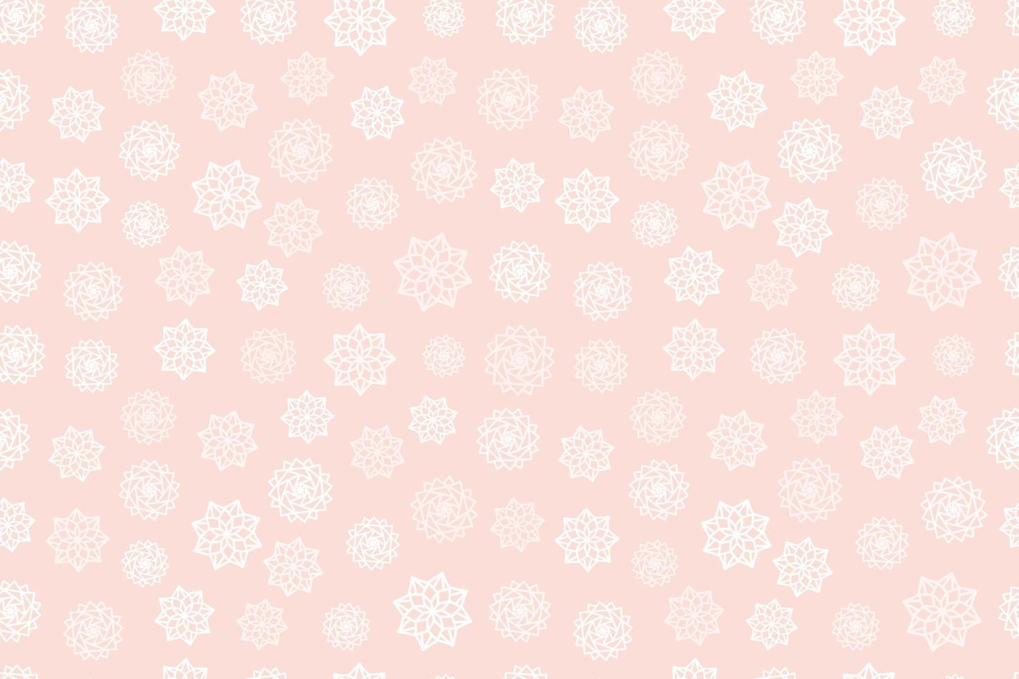 snow flake Christmas seamless pattern delicate dusty color vector