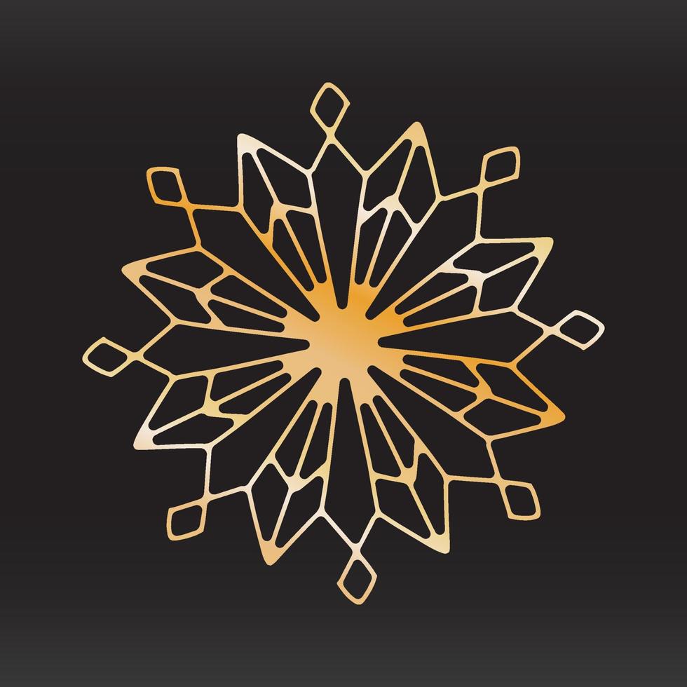 unique snowflake christmas vector design for brochure banner card sticker