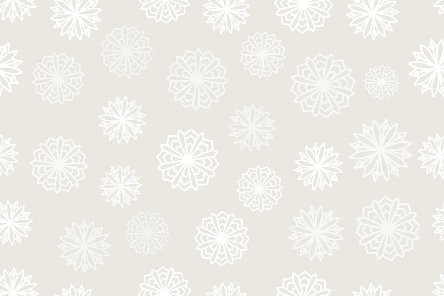snow flake Christmas seamless pattern delicate dusty color vector