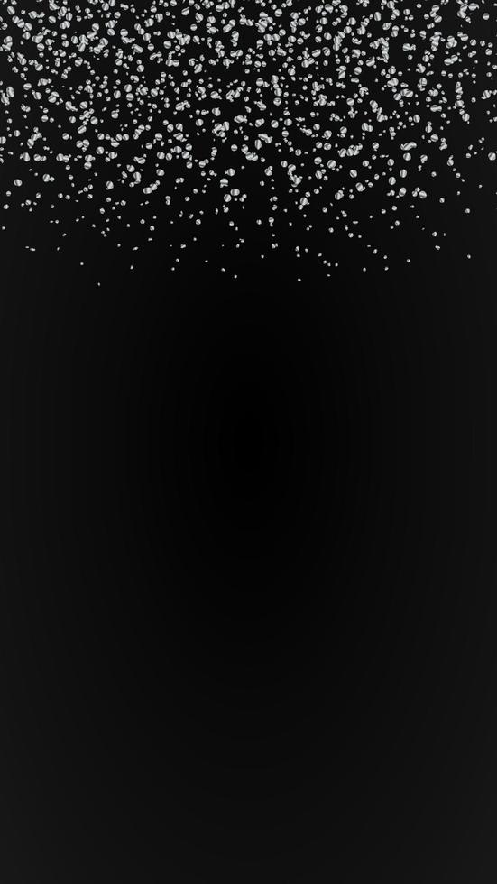 sparkling silver glitter, falling shiny sequins with copy space for festive imvitation card and flyer vector