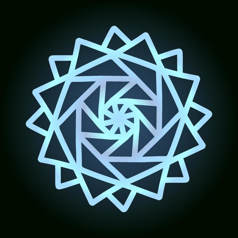 beautiful snowflake for winter design, symbol of new year and christmas holidays vector