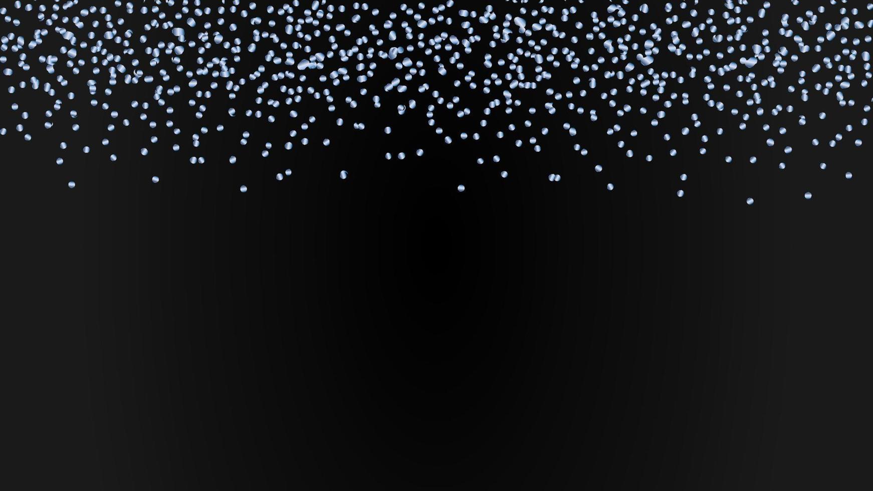 festive frame with blue shiny glitter shimmer, copy space for your text vector