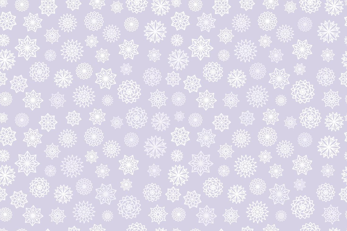 snow flake Christmas seamless pattern delicate dusty color vector