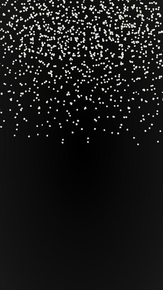 falling silver glitter shimmer confetti, festive frame with copy space for your text vector