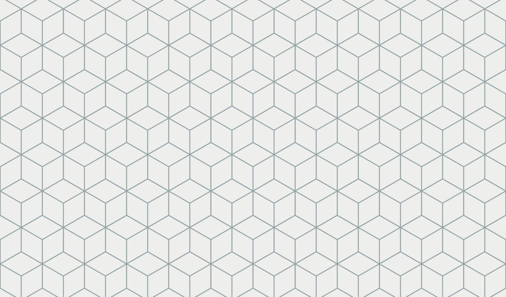 Cubo geométrico de patrones sin fisuras suave fondo ancho gris y blanco concepto minimalista listo para su plantilla de diseño de papel tapiz de fondo vector