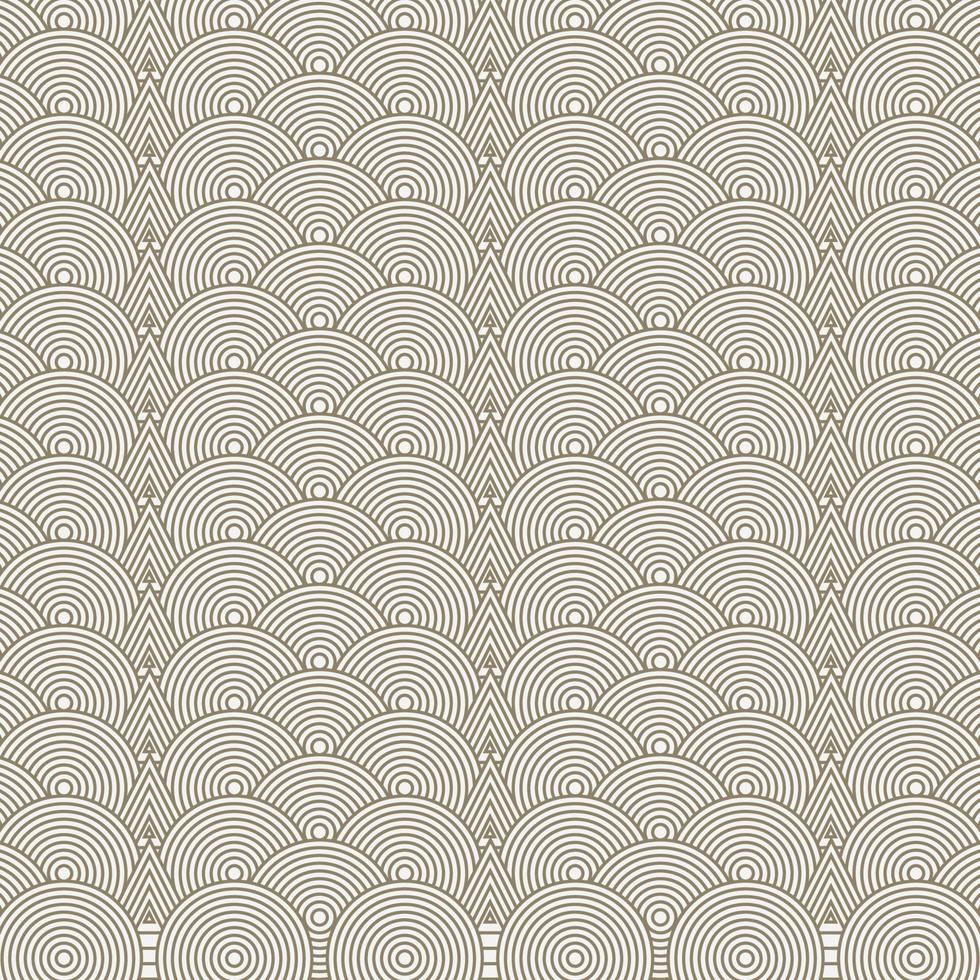 japanese style mixed ethnic inland tribal shapes seamless pattern wide background soft brown circles ornate suitable for your interior design vector
