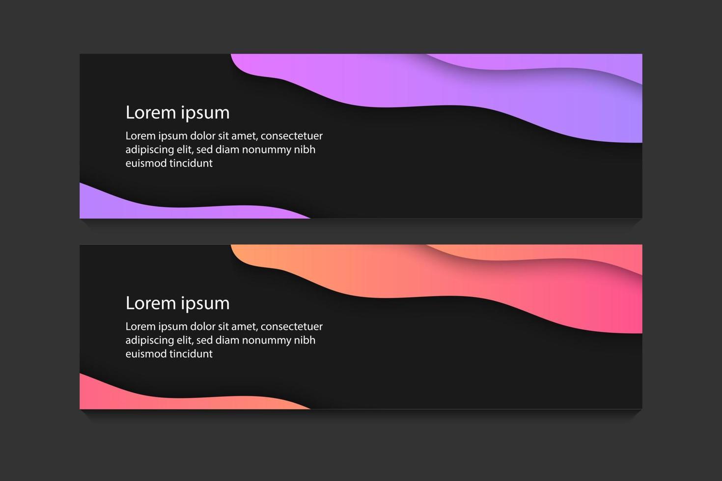 Abstract Web banner design background or header Templates, minimal concept. vector