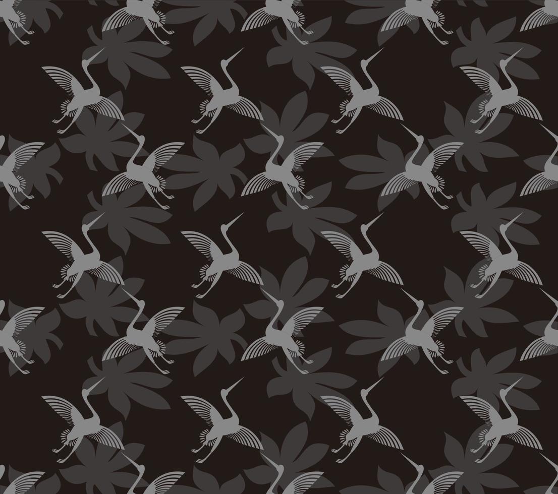 seamless pattern background with flying geese vector design. black texture. simple and unique design. for background wallpaper, backdrop, cover, and can be printed. modern templates. goose