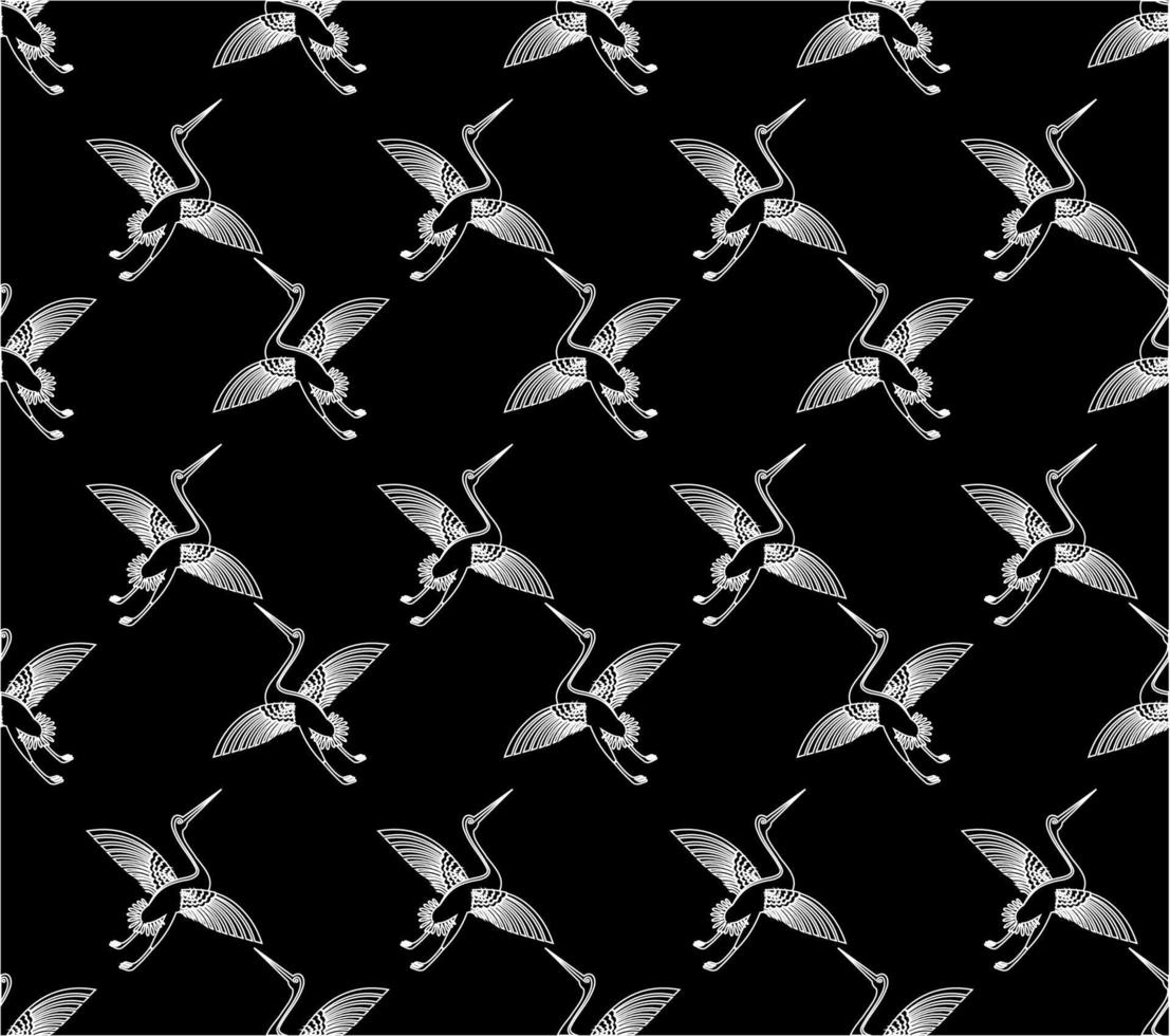 seamless pattern background with flying geese vector design. black white texture .simple and unique design. for background wallpaper, backdrop, cover, and can be printed. modern templates.