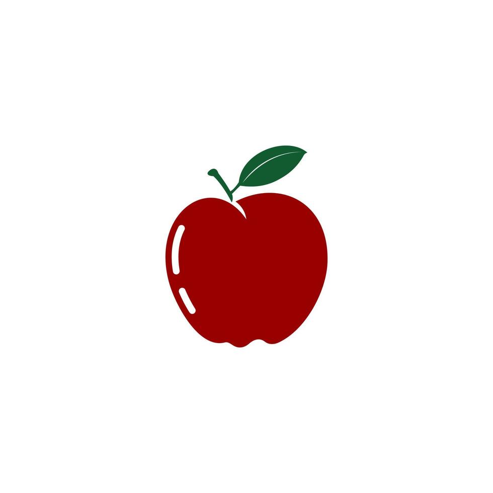 illustration of an apple that looks fresh and delicious vector