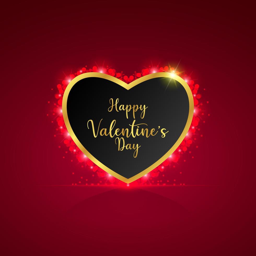 Happy valentine's day background design vector