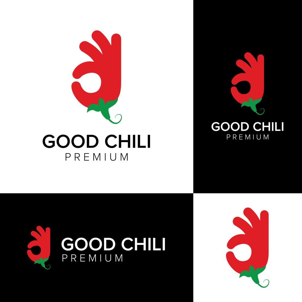 good chili logo icon vector template