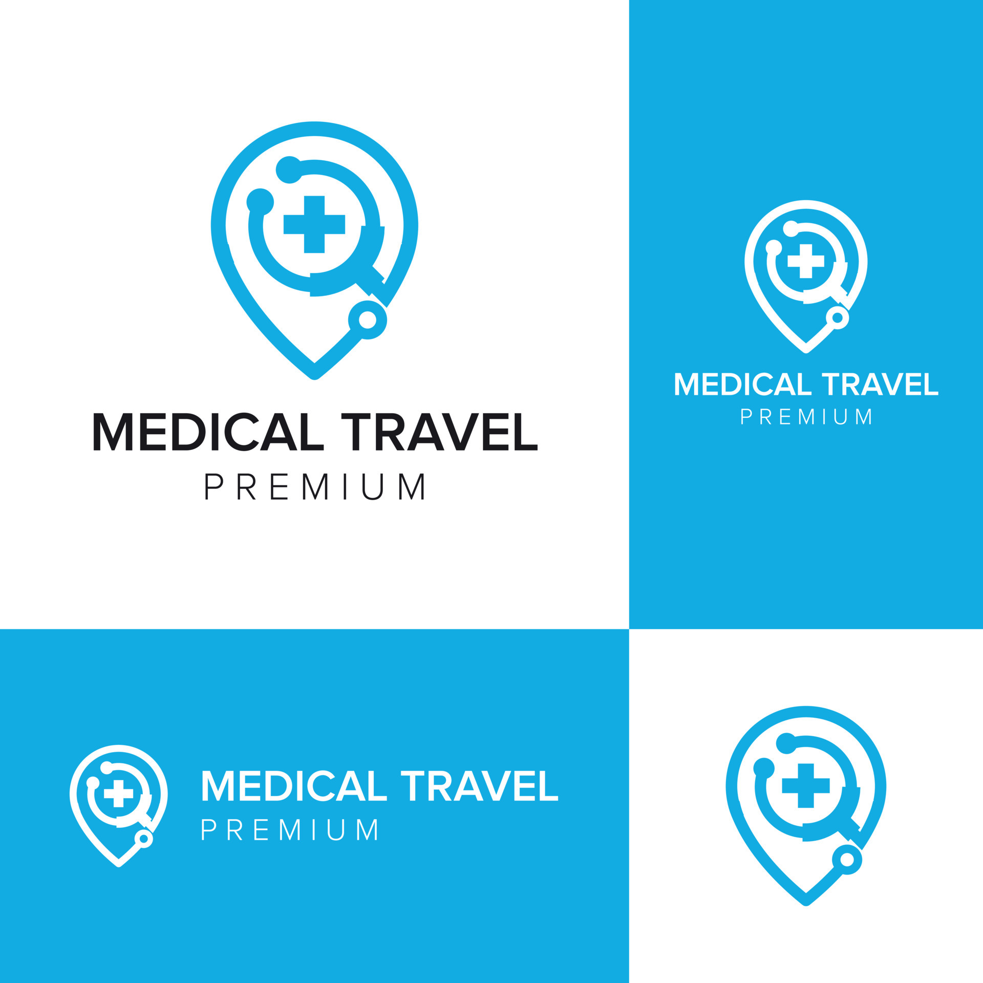 medical travel logo icon vector template 4737136 Vector Art at Vecteezy
