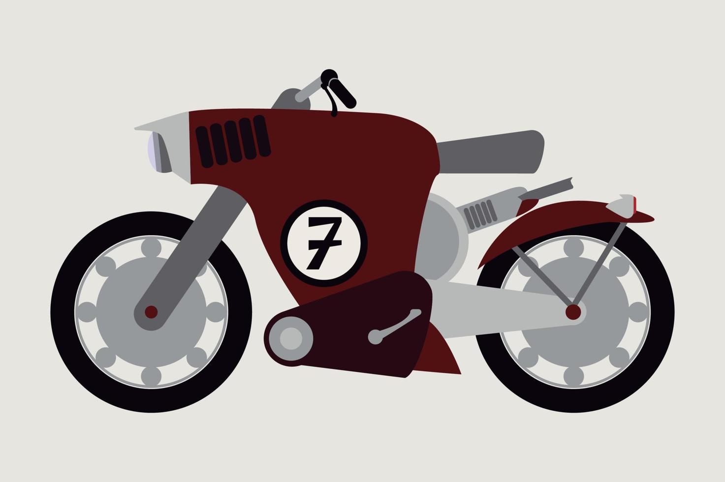 competition concept motorcycle vector