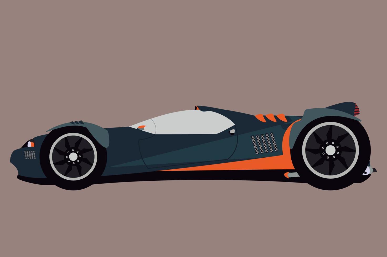 competition super car vector