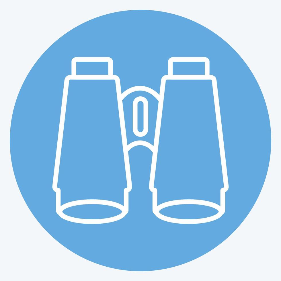 Icon Binoculars - Blue Eyes Style - Simple illustration,Editable stroke vector