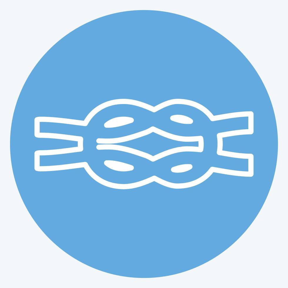 Icon Rope - Blue Eyes Style - Simple illustration,Editable stroke vector