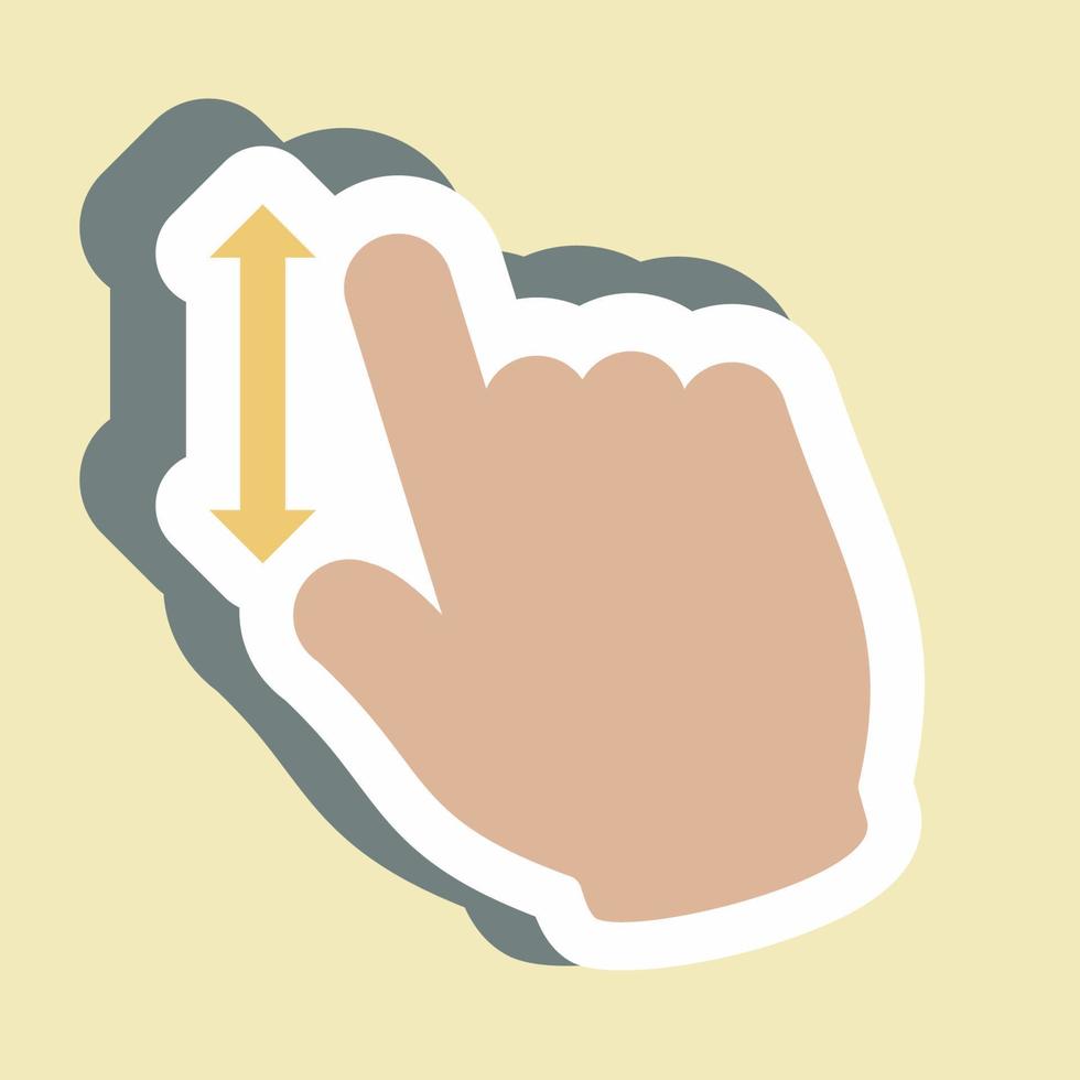 Sticker Zoom In - Simple illustration,Editable stroke vector