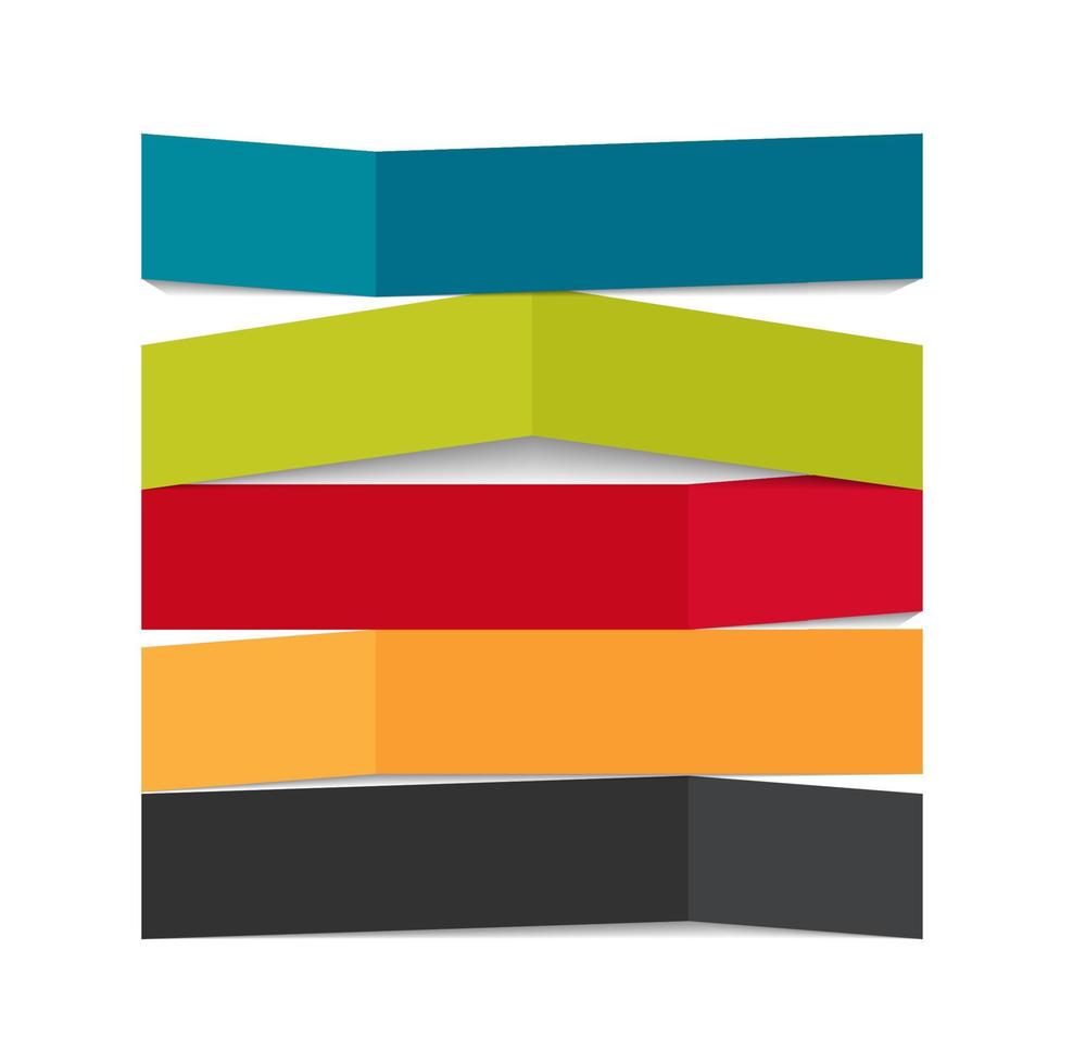Infographic Origami Templates for Business Vector Illustration.