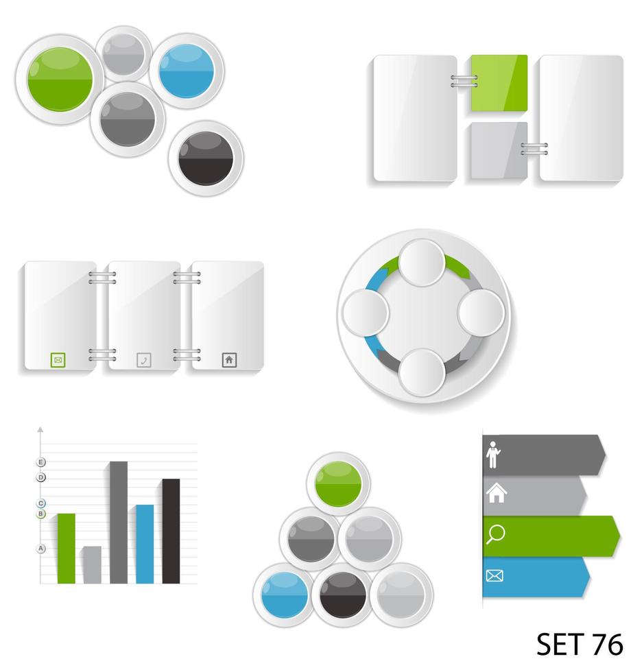 plantillas de infografía para la ilustración de vector de negocio.