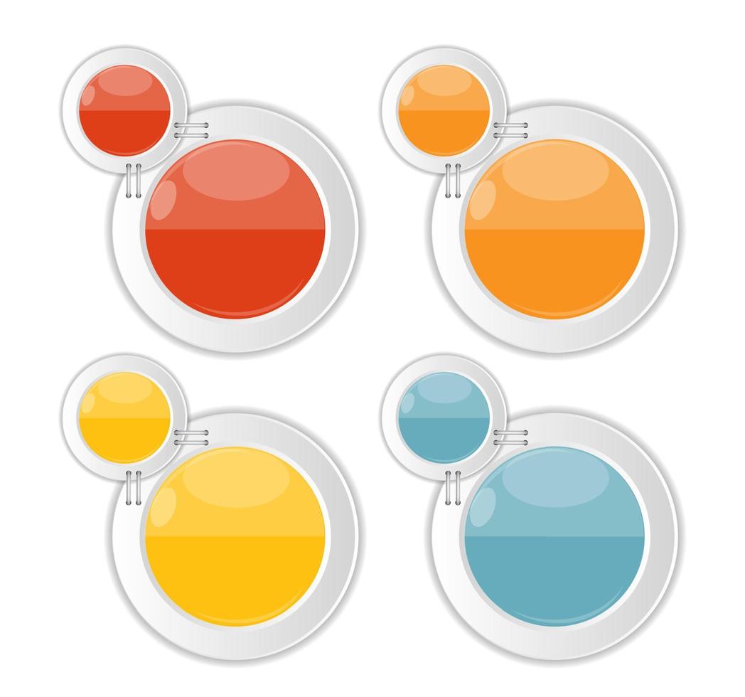 plantillas de infografía para la ilustración de vector de negocio.