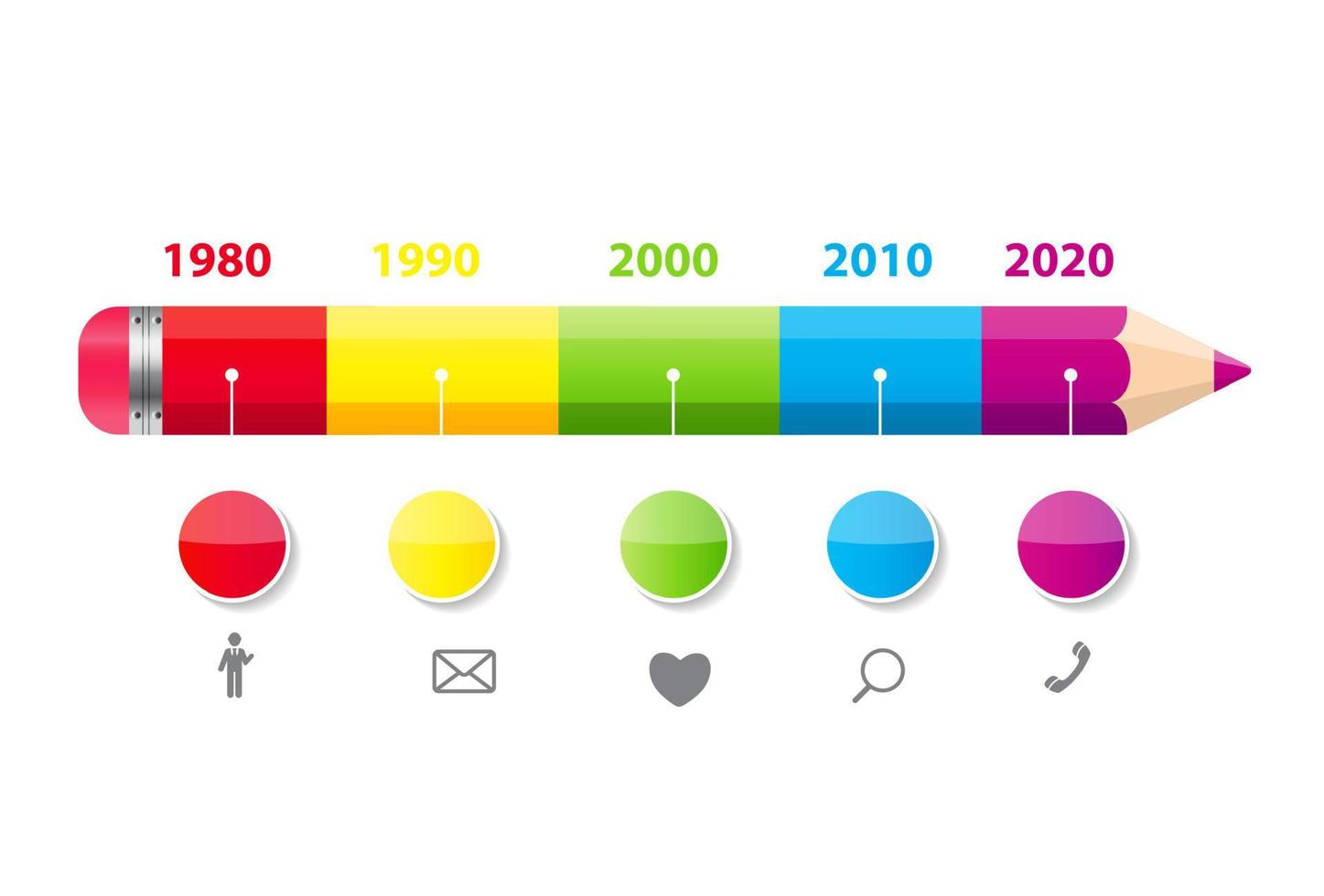 Timeline Infographic Template for Business Vector Illustration.