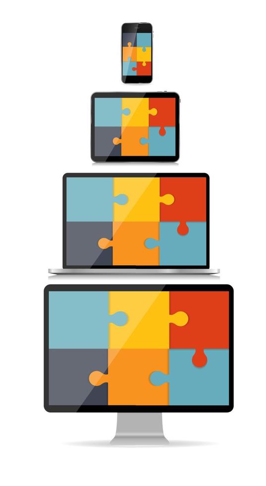 Fully Responsive Web Design Concept Vector Illustration 4737899 Vector ...