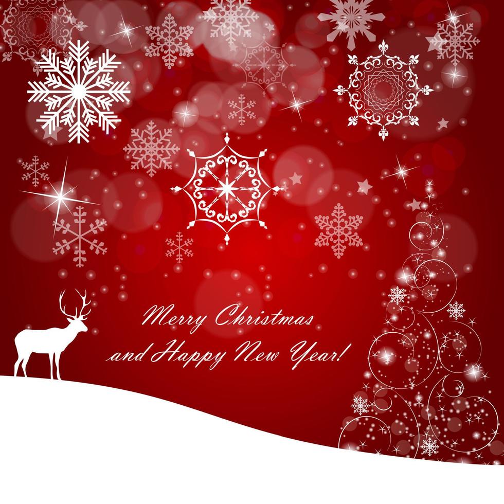 Abstract Beauty Christmas and New Year Background. Vector I