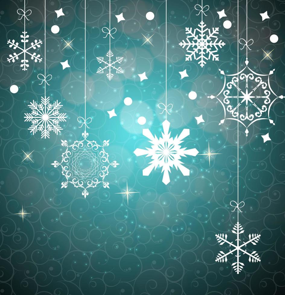 Abstract Beauty Christmas and New Year Background. Vector Illustration