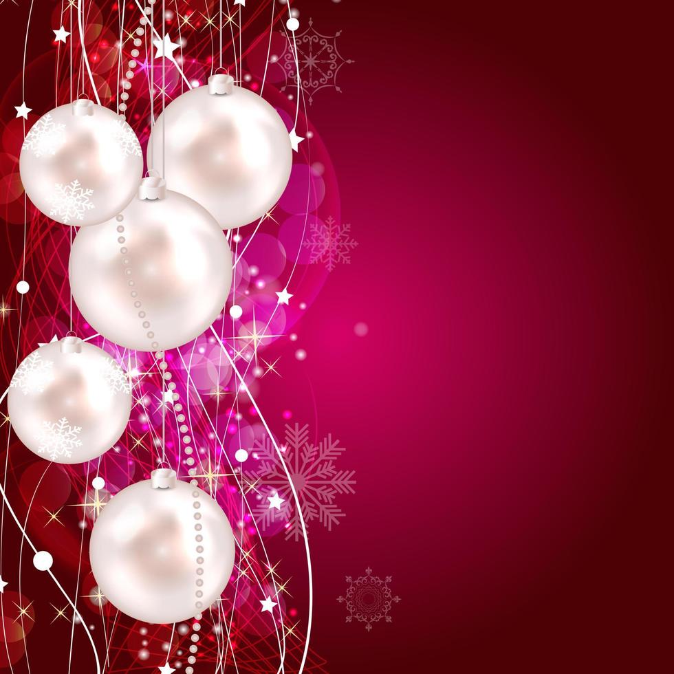 Abstract Beauty Christmas and New Year Background. Vector Illust