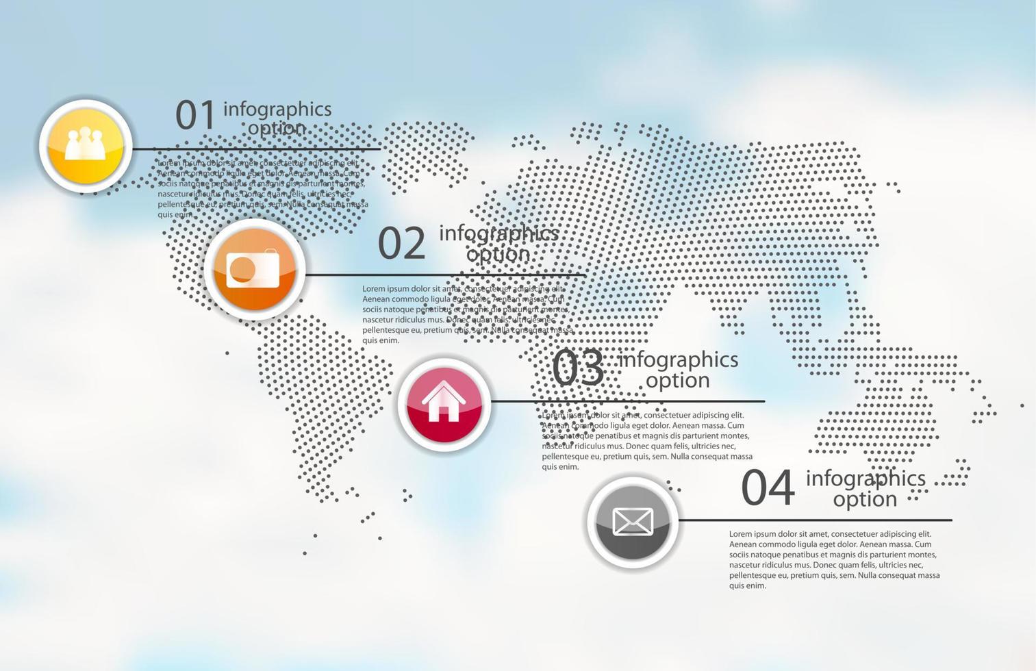 plantillas de infografía para la ilustración de vector de negocio.