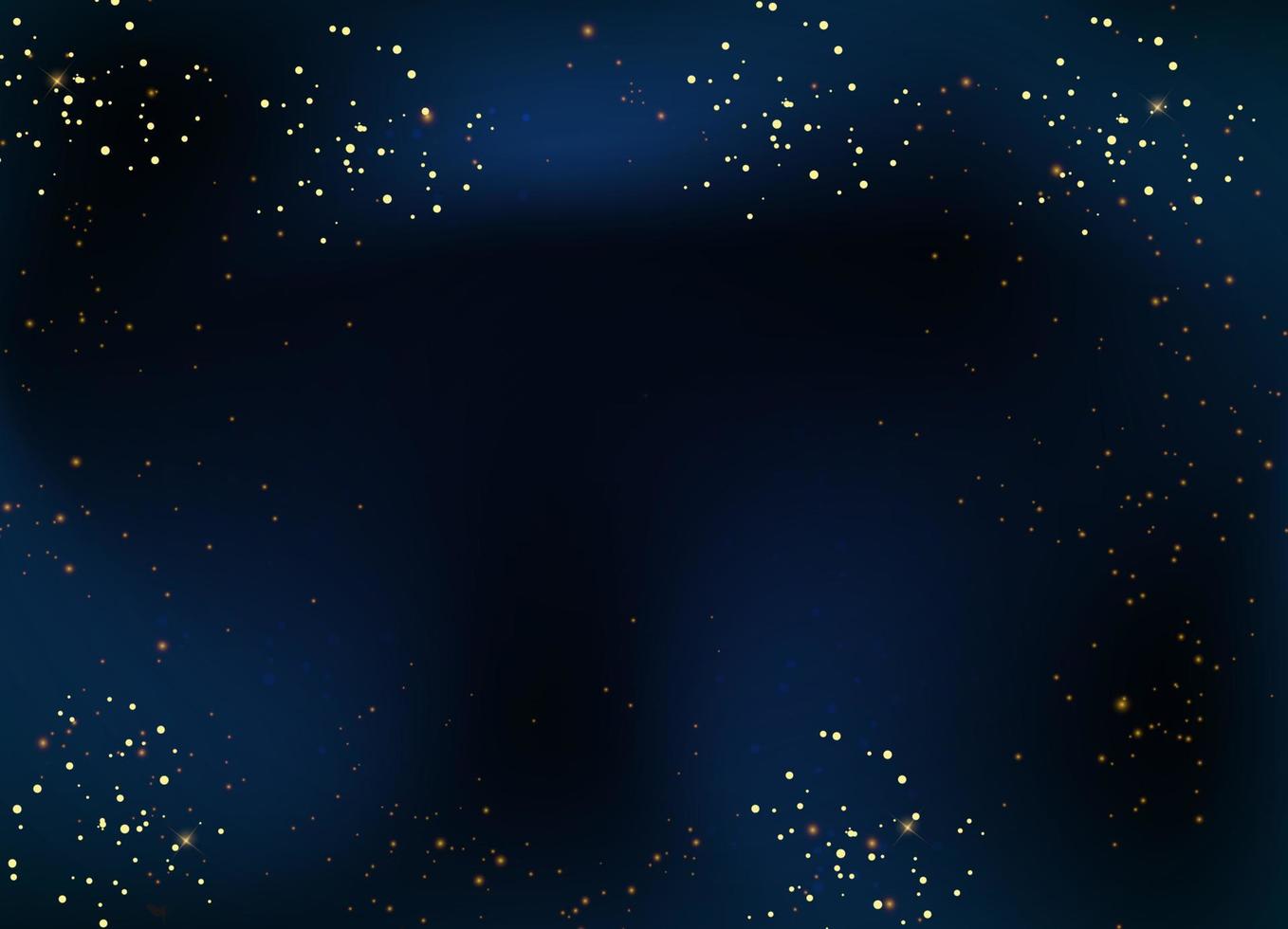 cielo nocturno y fondo de estrellas. ilustración vectorial vector