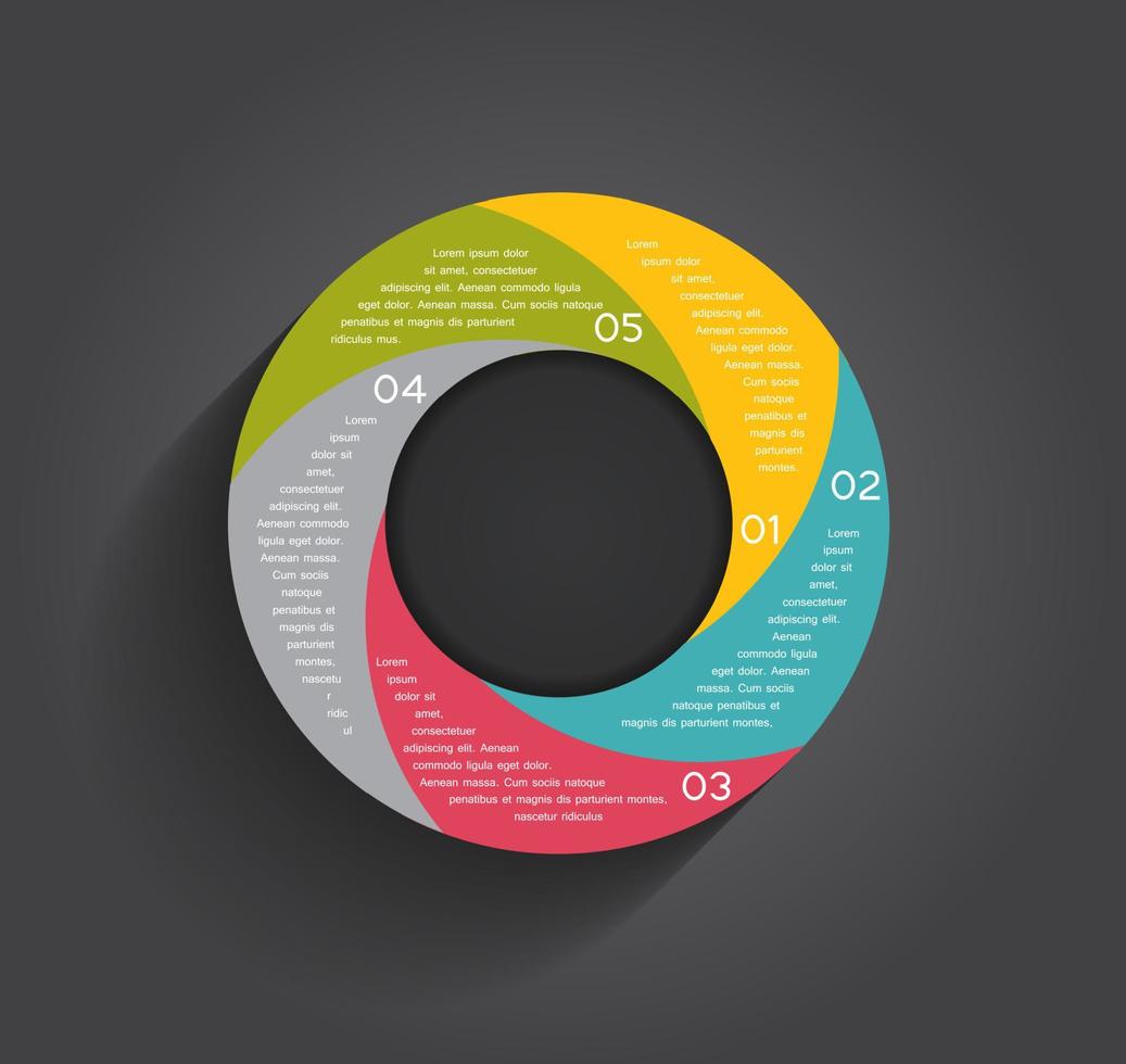 plantillas de infografía para la ilustración de vector de negocio.