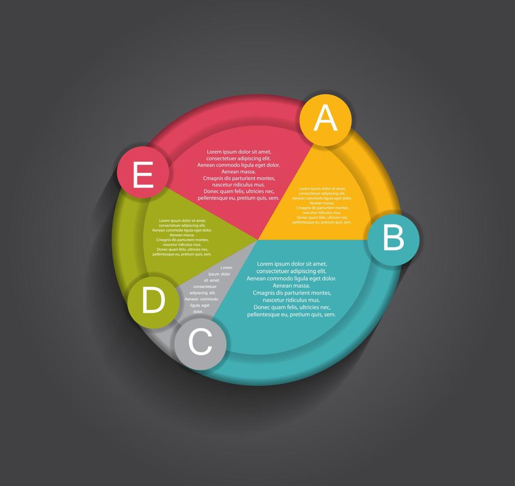 plantillas de infografía para la ilustración de vector de negocio.