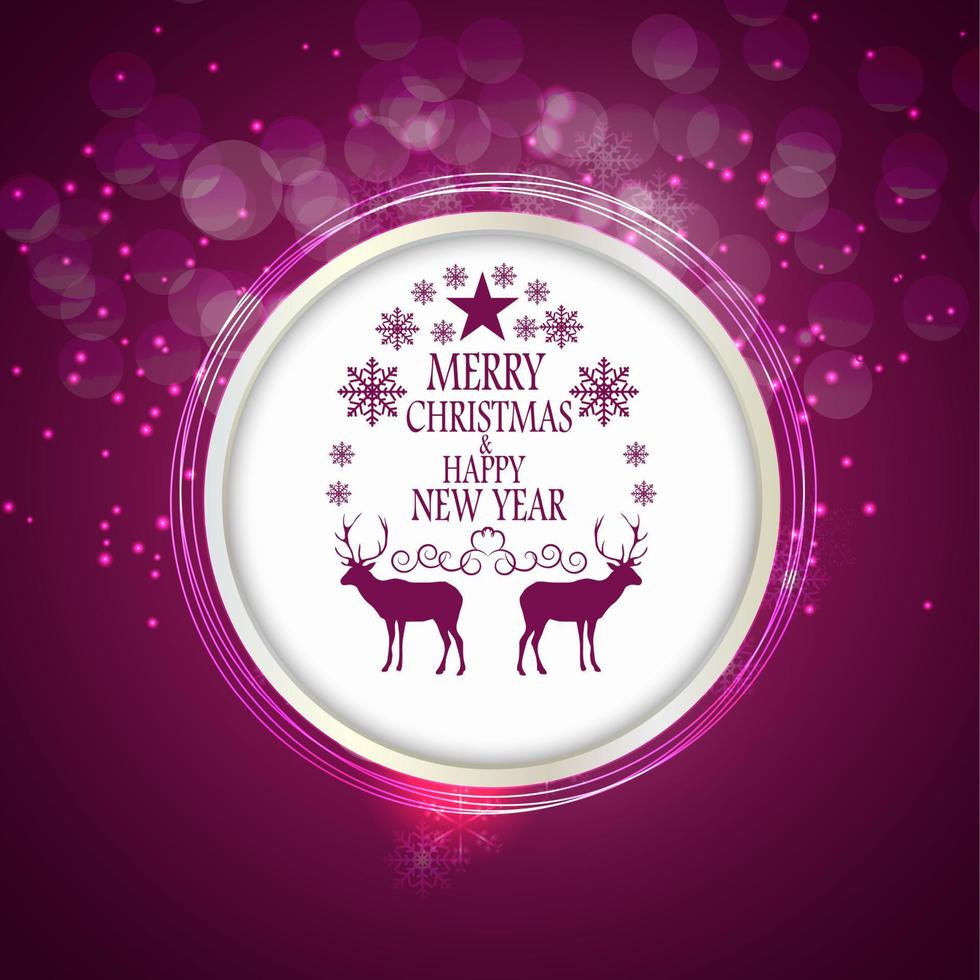 Abstract Beauty Christmas and New Year Background. Vector Illustration