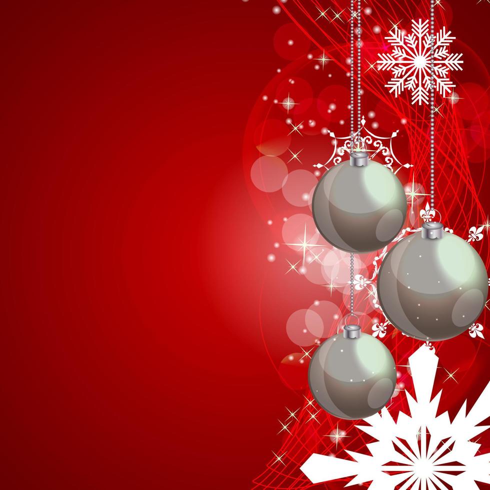 Abstract Beauty Christmas and New Year Background. Vector Illust