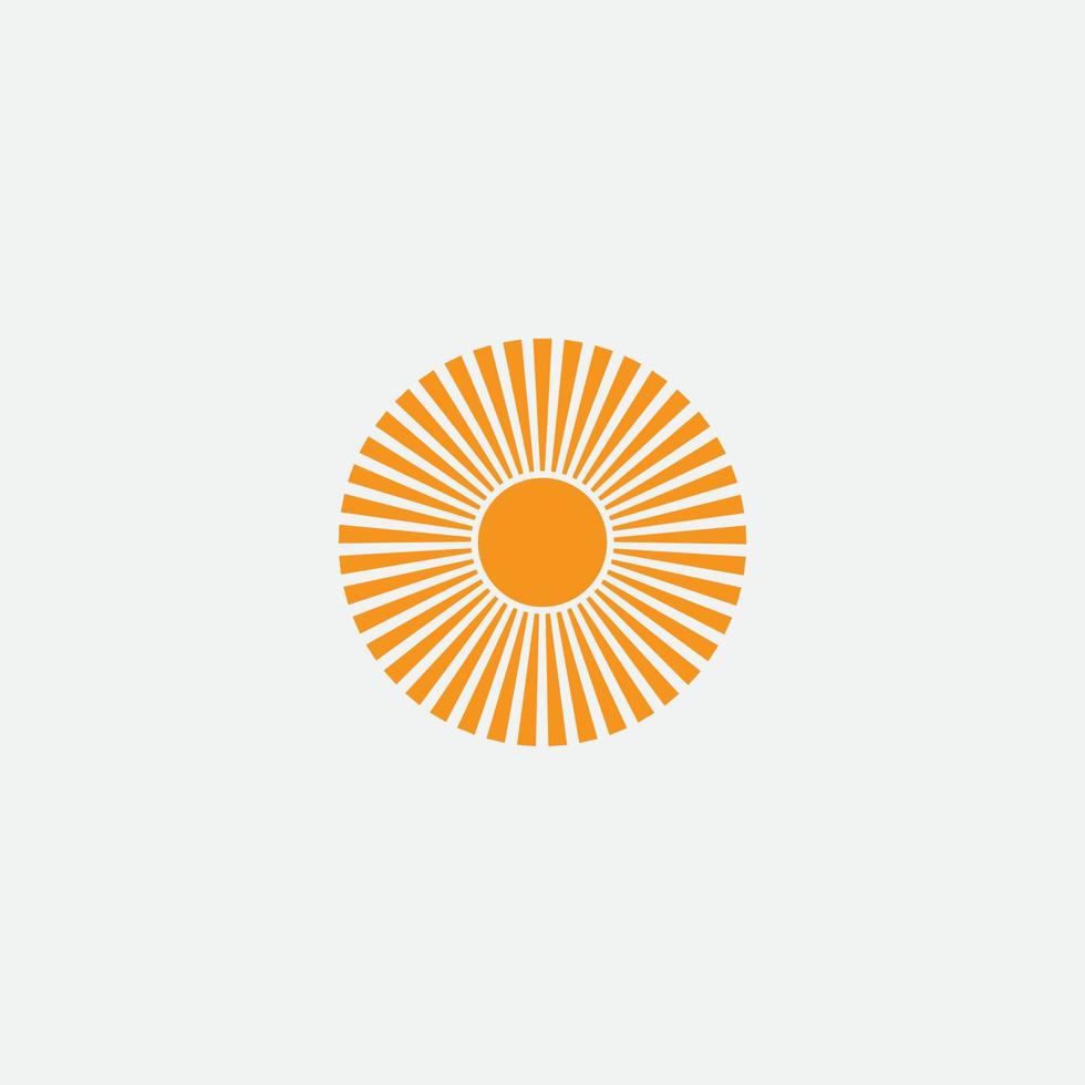 diseño de icono de rayos de sol vector