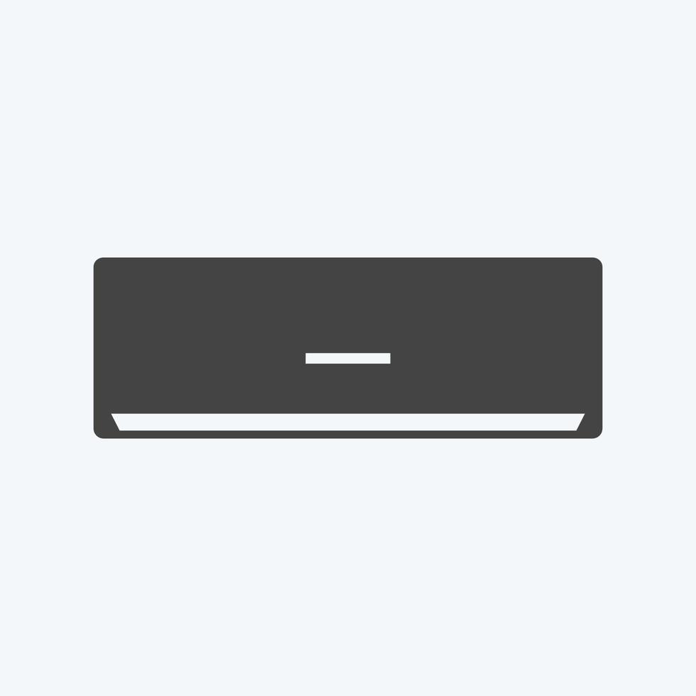 Icon Air Conditioner 1 - Glyph Style - Simple illustration,Editable stroke vector