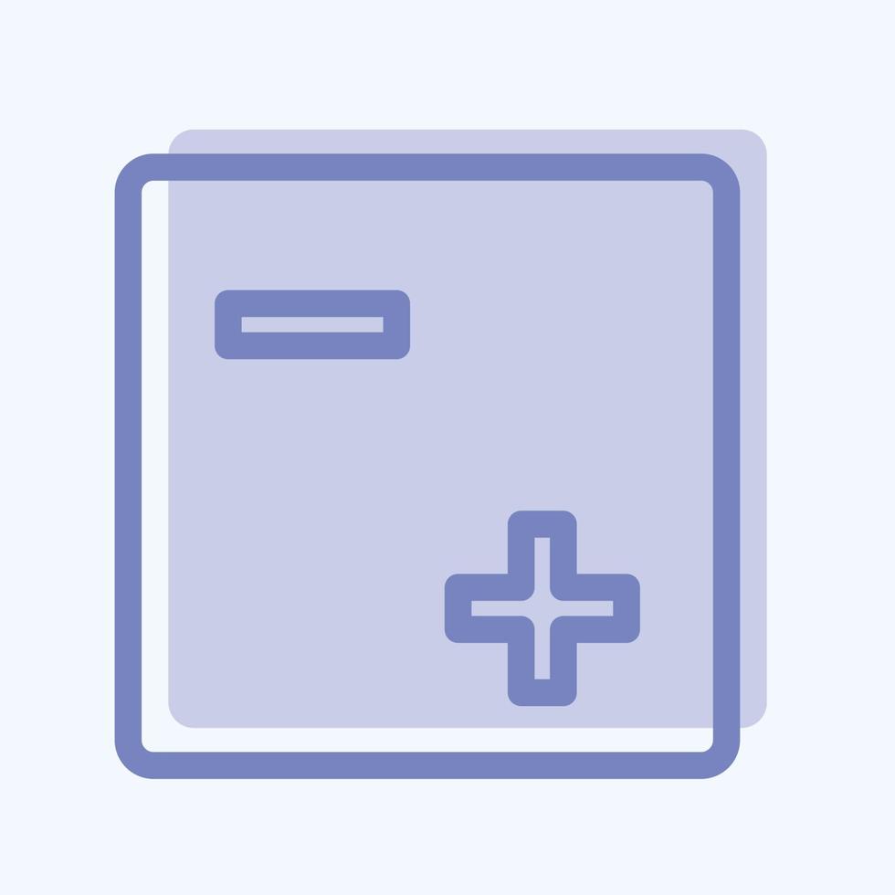 Icon Exposure 1 - Two Tone Style - Simple illustration,Editable stroke vector