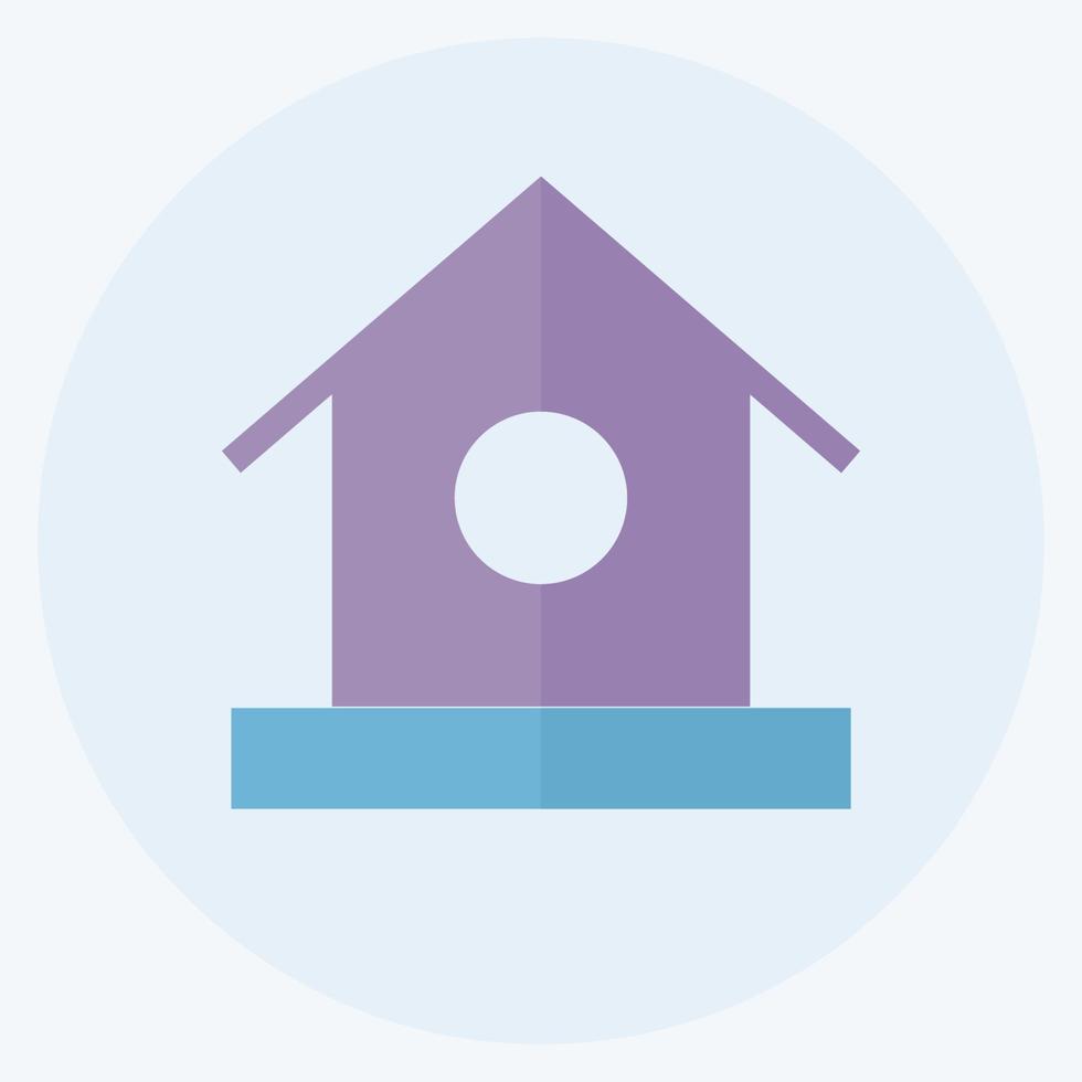 Icon Bird Home - Flat Style - Simple illustration,Editable stroke vector