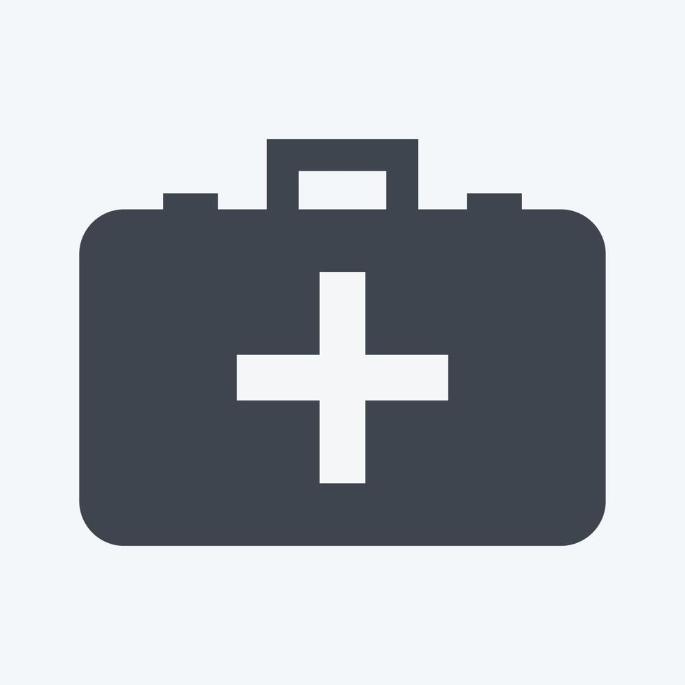 Icon Medicine Box - Glyph Style - Simple illustration,Editable stroke vector