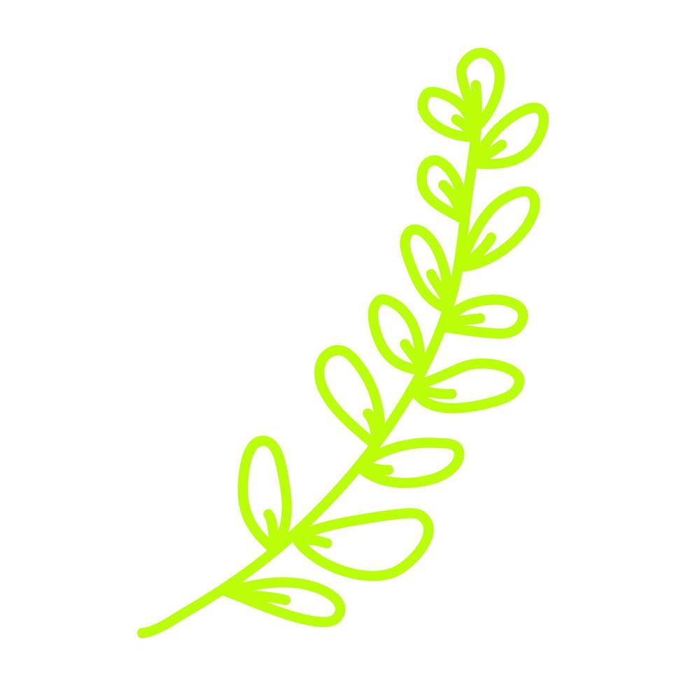 Abstract line art flower vector
